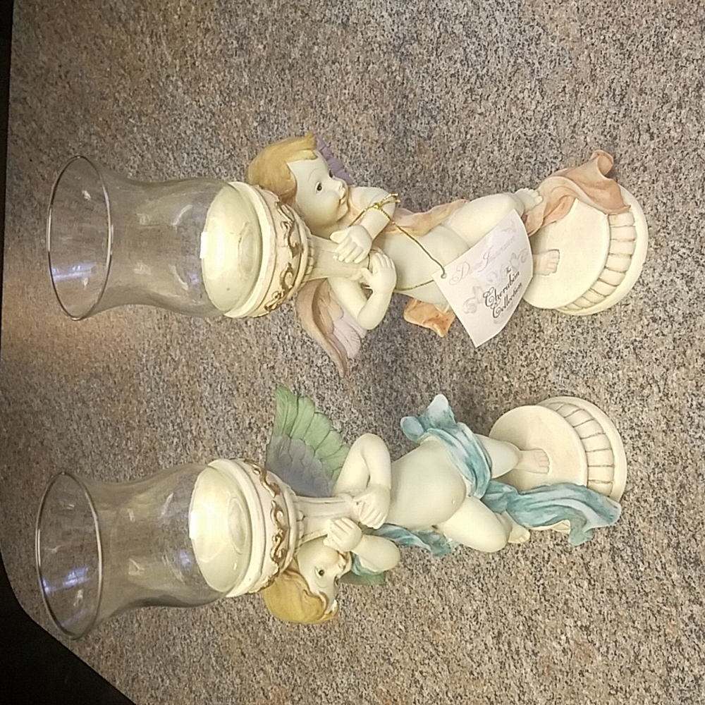 THE CHERUBIM COLLECTION CANDLE HOLDERS